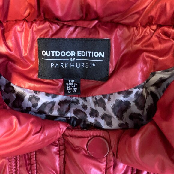 Outdoor Edition by Parkhurst, Soft Red Quilted Jacket Size S/P - Picture 5 of 12